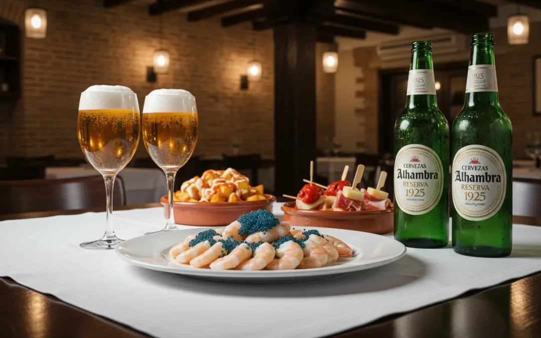 Cervezas Alhambra dinner in Granada
